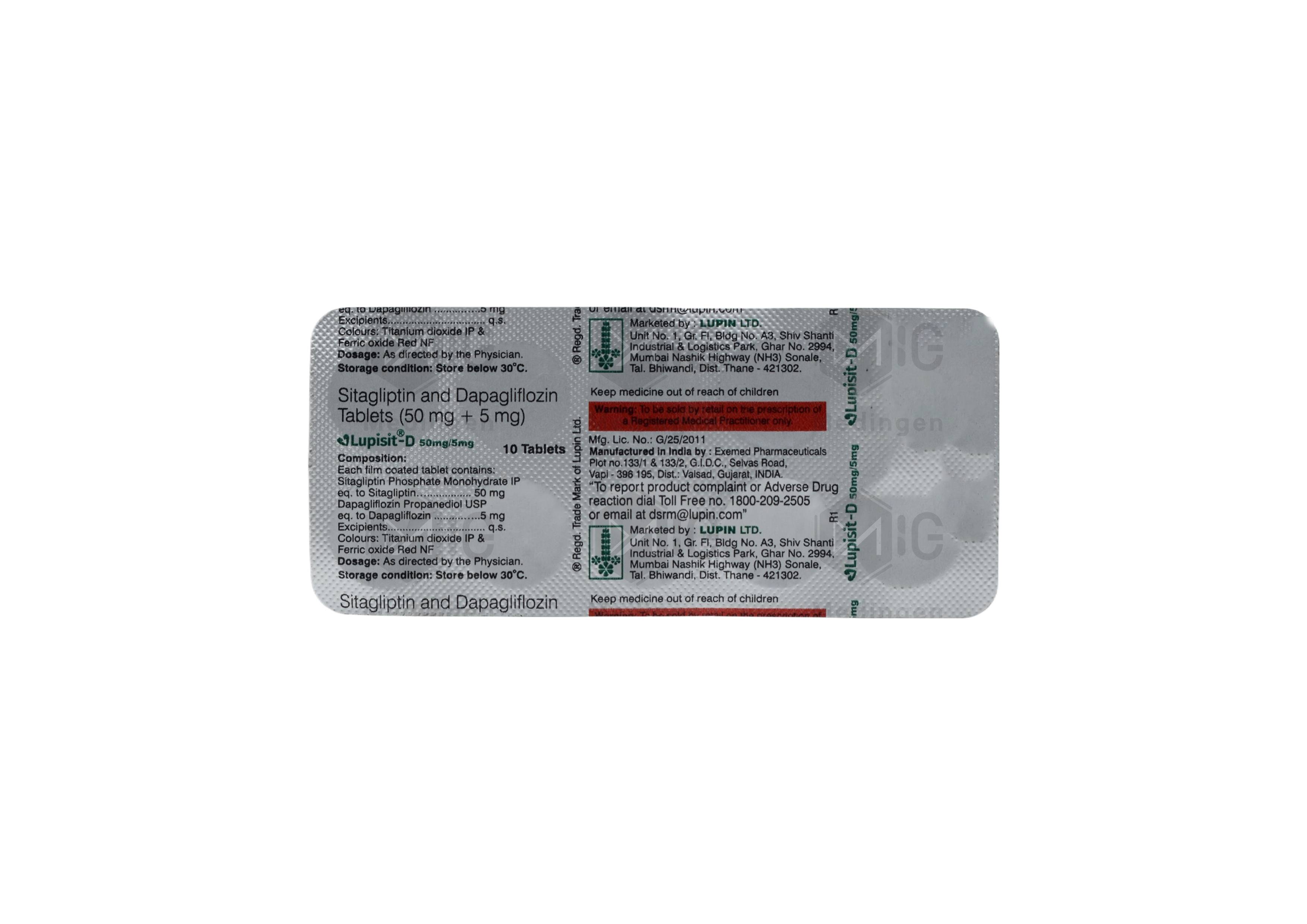 LUPISIT D 50/5MG